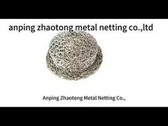 Stainless Steel Compressed Knitted Filter Mesh dengan permukaan yang dipoles