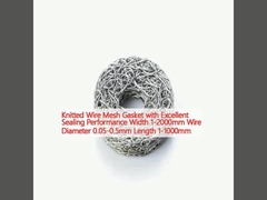 Gasket Wire Mesh Berjubah dengan Kinerja Penyegelan yang Luar Biasa Lebar 1-2000mm Diameter Wire 0.05-0.5mm Panjang 1-1000mm