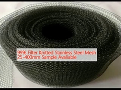 99% Filter Merapikan Stainless Steel Mesh 25-400mm Sampel Valid