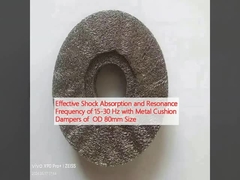 Absorpsi kejut yang efektif dan frekuensi resonansi 15-30 Hz dengan peredam bantal logam OD 80mm Size