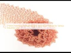 2*3mm Ukuran Lubang Woven Metallic Mesh Plain Woven untuk Berbagai Penggunaan Industri