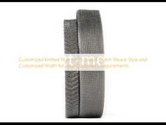 Customized Knitted Wire Mesh Gasket Dutch Weave Style dan Customized Width untuk kebutuhan pelanggan Anda