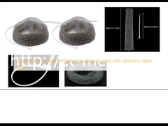 Liquid Filter Square Knitted Wire Mesh Gasket dengan Stainless Steel Wire