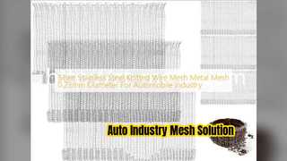Wire Mesh Rajutan Perak untuk Industri Otomotif