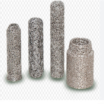 Stainless Steel Compressed Knitted Filter Mesh dengan permukaan yang dipoles