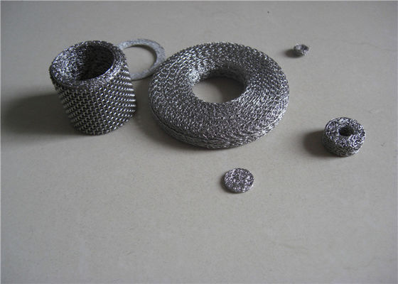 0.08 - 0.45mm Wire Mesh Washer Ring Bentuk SUS316L Untuk Muffler