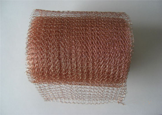 Fleksibel Rajutan Tembaga Tenunan Wire Mesh 0.12mm Dia 38mm Lebar Wi