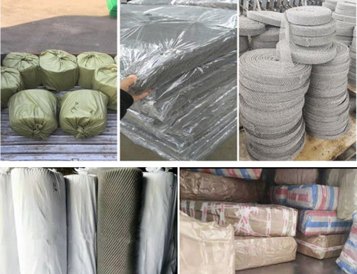 Stainless Steel Rajutan Wire Mesh Filter 95% 0.28mm Kawat Dia 200mm Sampel Terima