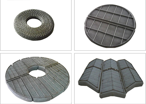 Monel 400 Stainless Steel Mesh Pad Mist Eliminator 0.3mm Untuk Kolom Kimia