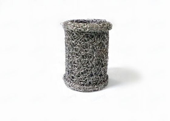 Dia 40 * 20mm Cylinder Knitted Wire Exhaust Mesh Gasket Support Rings Tahan Alkali