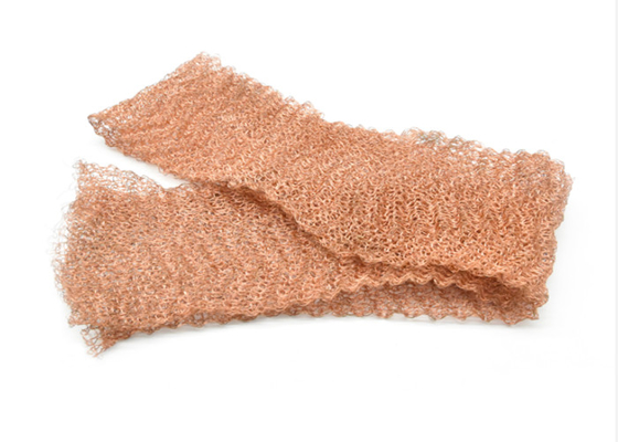 30m Tembaga Rajutan Mesh 10 15 20cm Lebar 0.20mm Kawat Dia Permukaan Bergelombang