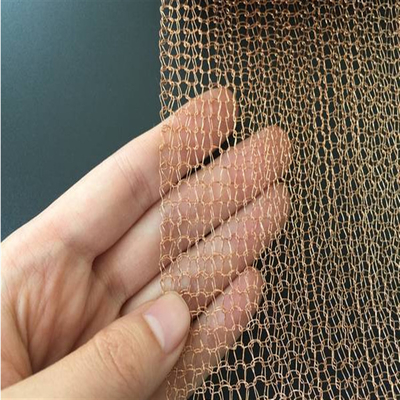 Lubang 2*3mm Compressed Knitted Wire Mesh Tahan Suhu Tinggi