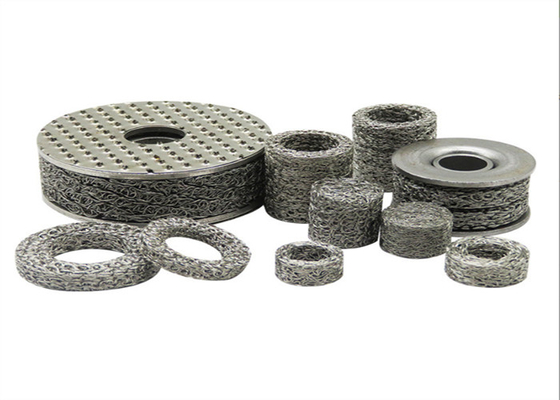 10-200mm Dia Compressed Woven Wire Cloth Knitted Weave untuk aplikasi penyaringan tugas berat