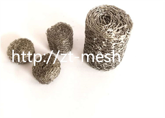 14 X 10mm Diameter Compressed Knit Wire Mesh Untuk Industri
