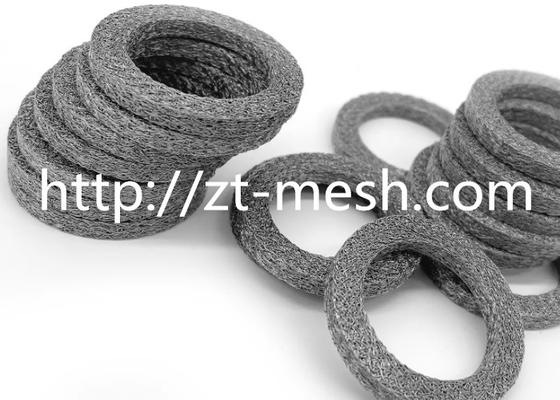 14 X 10mm Diameter Compressed Knit Wire Mesh Untuk Industri