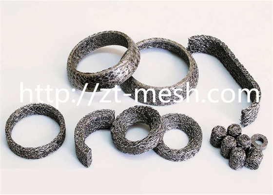 Tahan Filter yang Baik Mesh Wire Knitted yang Dikompresi untuk Filter Cairan 14 X 10mm Diameter