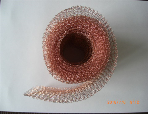99,9% Tembaga Rajutan Mesh Roll 10ft 20ft 6inch Untuk Pengendalian Hama