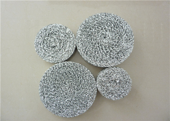 Putih Rajutan Aluminium Foil Mesh Dia118mm Panjang Disesuaikan Untuk Otomatis