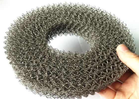 ISO9001 Rajutan Wire Mesh Gasket OD 65mm Tinggi 3-150mm Untuk Redaman