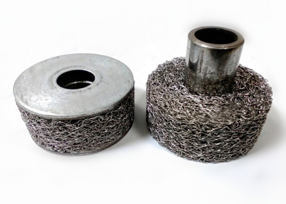 Silinder Shockproof Terkompresi Rajutan Wire Mesh Filter Stainless Steel 310 0,08mm-0,55mm