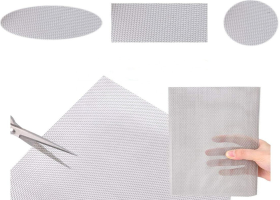 1.22m Woven Wire Mesh 40 60 Mesh Besi Kromium Aluminium Alloy