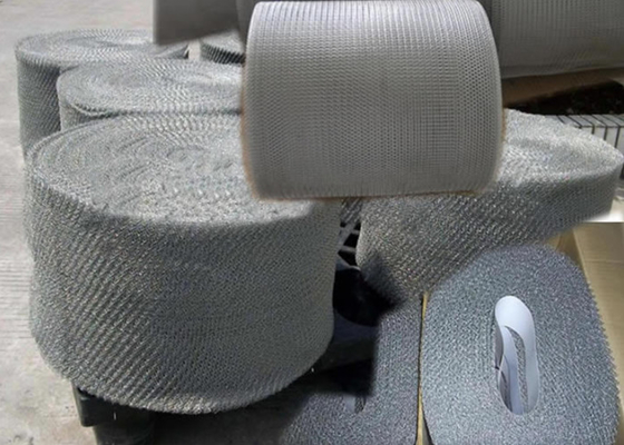 0.2mm Ss Rajutan Wire Mesh Membuat Bantalan Demister Dan Gasket Terkompresi