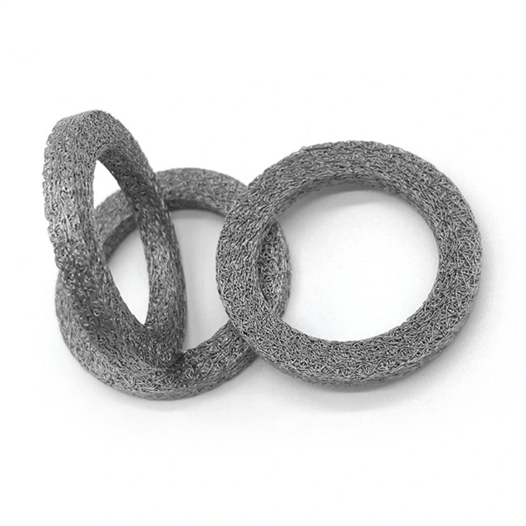 Customized Compressed Knitted Filter Mesh Ring Bentuk 5-300mm Diameter Luar