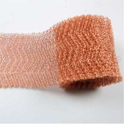 0.5mm Polishing Stainless Steel Knitted Wire Mesh Lebar 30cm