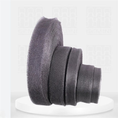 Ketebalan 10mm Compressed Knitted Stainless Steel Wire Mesh Untuk Industri Kimia