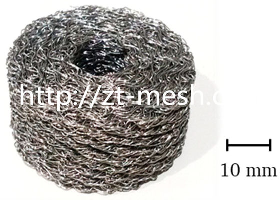 Kekuatan Tinggi Padat 35*41*25.6mm Rajutan Wire Mesh Diproduksi Dari Untuk Dalam Minyak Gas Dan Filtrasi Kimia OEM