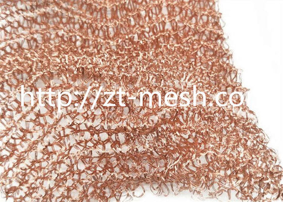 Corrosion Resistant Copper Knitted Wire Mesh Dirancang untuk Perisai Elektromagnetik dan Aplikasi Filtrasi Industri Menawarkan Superior