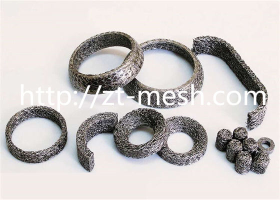 Liquid Filter Square Knitted Wire Mesh Gasket dengan Stainless Steel Wire