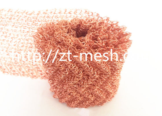 Lebar3.8-50 Wire Mesh Rajutan Terkompresi Tahan Korosi Ideal Untuk Pengolahan Kimia Dan Industri Gas Minyak