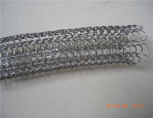 10-100mm Dia Rajutan Wire Mesh filter Kinerja Penyaringan Tinggi Anti Korosi
