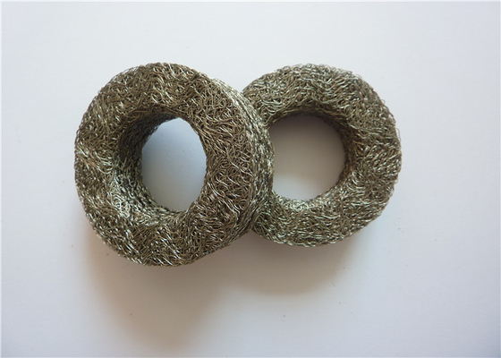 OD30mm Silinder Anti Getaran Mount SS304 SS316 Wire Mesh Terkompresi 0.09mm - 0.55mm