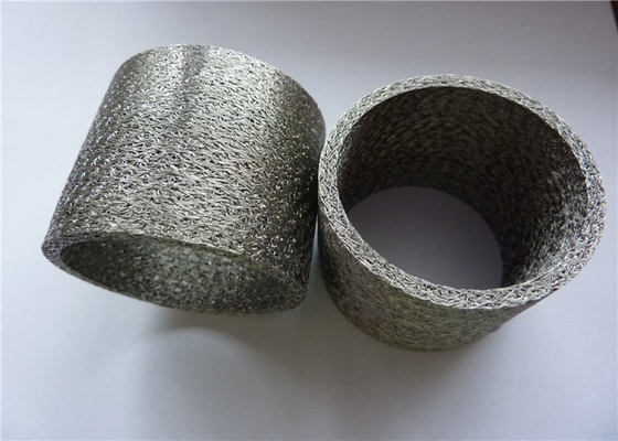 OD30mm Silinder Anti Getaran Mount SS304 SS316 Wire Mesh Terkompresi 0.09mm - 0.55mm