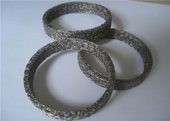 Dia50 * 25mm Wire Mesh Washer SS Rajutan Mesh Gasket Untuk Perisai
