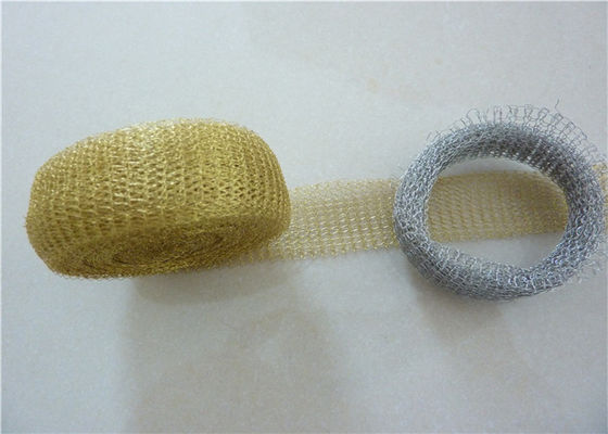 25.4mm RFI / EMI Shielding Tape Monel Rajutan Wire Mesh Tubing