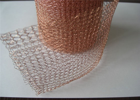 Shield Wrap Rajutan Wire Mesh Lebar 28mm 30m Panjang Alkali / Tahan Panas