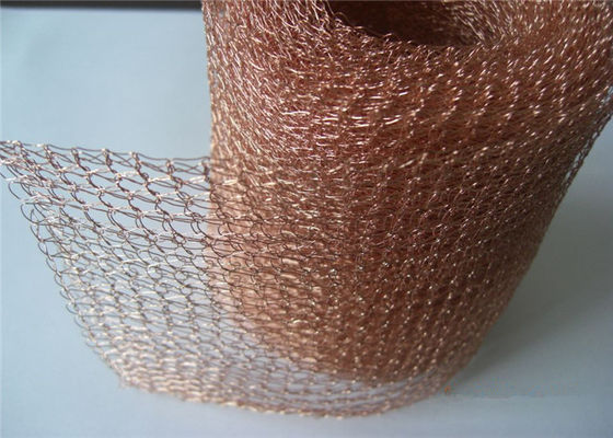Tape Wire Mesh Rajutan Presisi Tinggi 25mm Lubang Bulat Stainless Steel