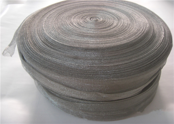 Tin Coated Knitted Wire Mesh 40mm 30m / roll Vapor Liquid Filtering Untuk Perisai