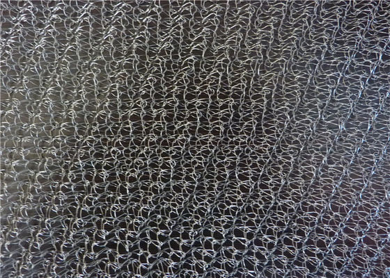 SS Rajutan Mesh Fabric 4 * 5mm Mesh Hole Gas Liquid AISI 301 Untuk Demister