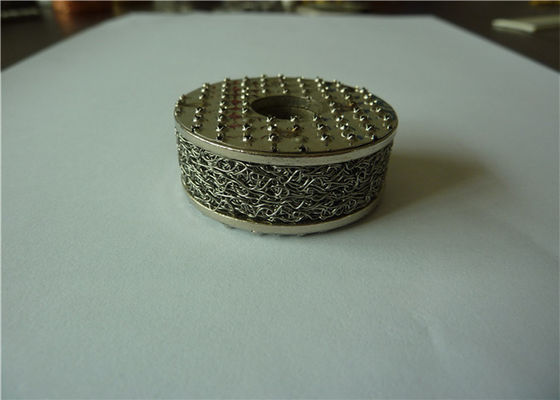 Dia 50 * 20mm Kuningan Terkompresi Rajutan Mesh 98% Filter Lubang Persegi