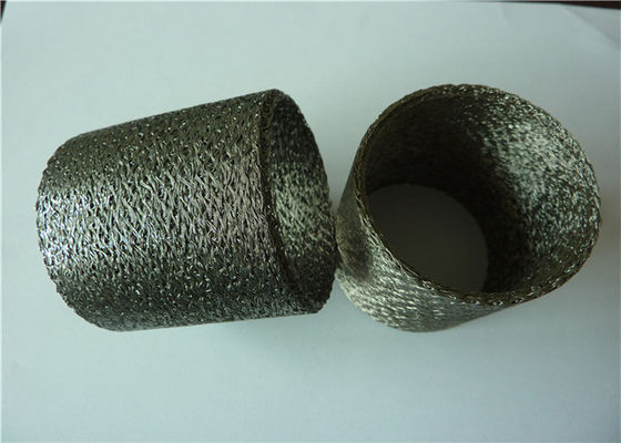 OD25mm Compressed Knitted Wire Mesh Filter cairan gas 0.55mm 100mesh / inci