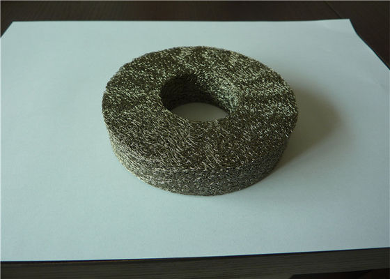 OD25mm Compressed Knitted Wire Mesh Filter cairan gas 0.55mm 100mesh / inci