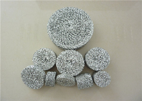 Putih Rajutan Aluminium Foil Mesh Dia118mm Panjang Disesuaikan Untuk Otomatis