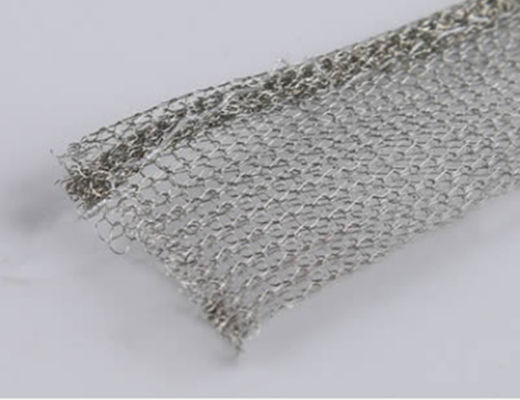 Cylinder Knitted Woven Wire Mesh Washers Terkompresi 30m untuk EMI Shielding