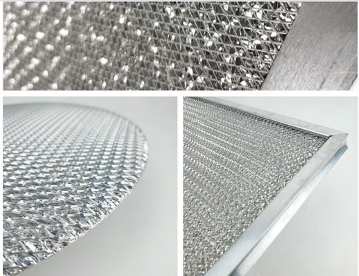 Multilayer Aluminium Filter Mesh OEM Compressed Honeycomb Air Vent Warna Silver