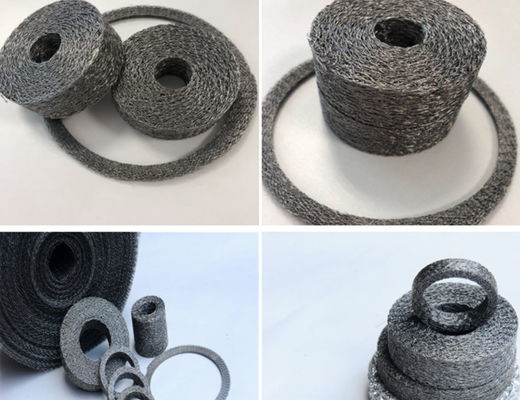 60*40*20mm Rajutan Wire Mesh Gasket Shockproof 30mm Untuk Knalpot Mobil