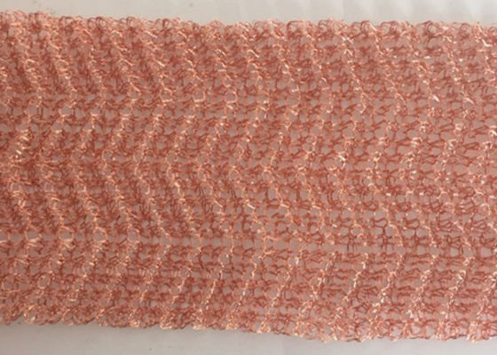 Bergelombang / Berkerut Tembaga Rajutan Wire Mesh 0.18mm OEM Untuk Filter